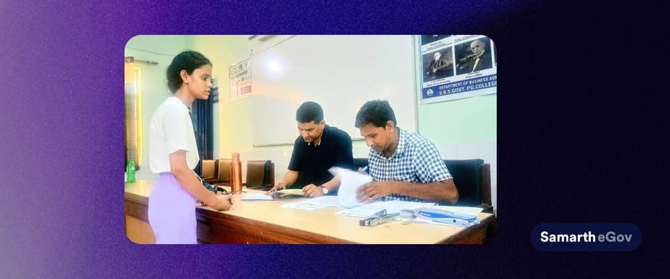 समर्थ पोर्टल पर 3165 विद्यार्थियों ने कराया पंजीकरण